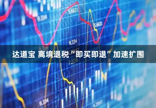 达道宝 离境退税“即买即退”加速扩围