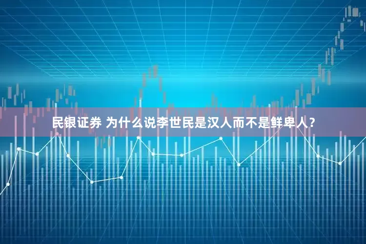 民银证券 为什么说李世民是汉人而不是鲜卑人？