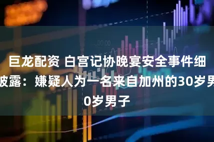 巨龙配资 白宫记协晚宴安全事件细节披露：嫌疑人为一名来自加州的30岁男子
